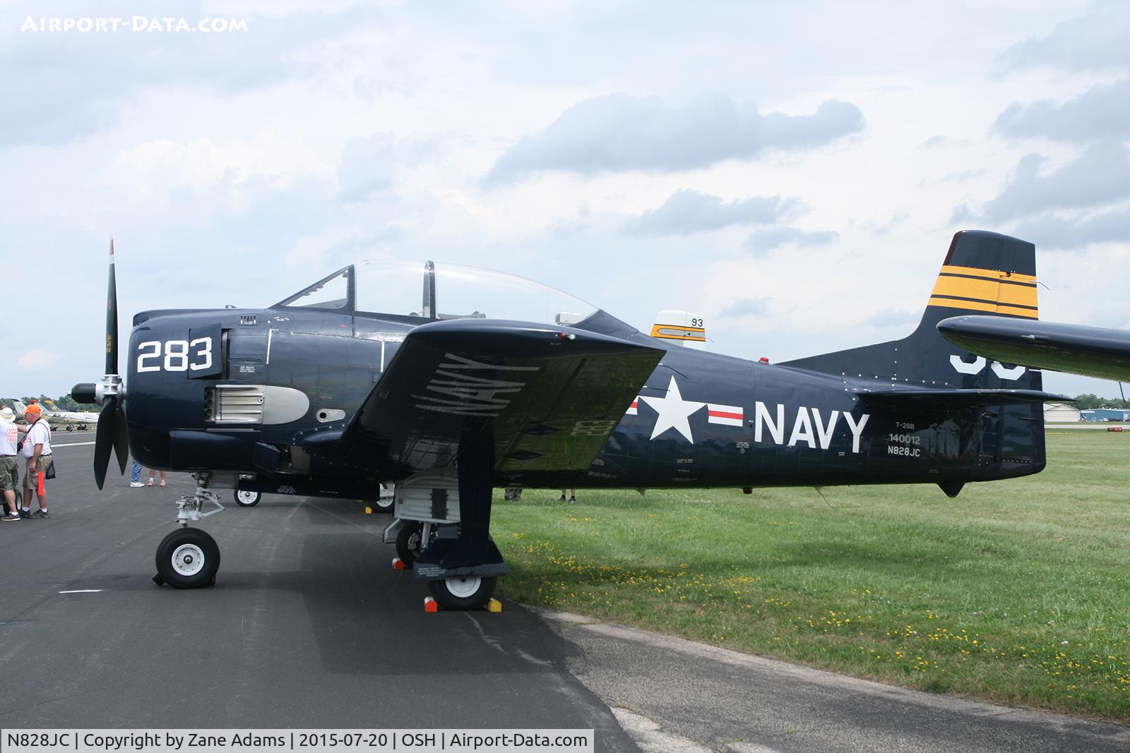 N828JC, 1955 North American T-28B Trojan C/N 219-11, 2015 EAA AirVenture - Oshkosh, Wisconsin
