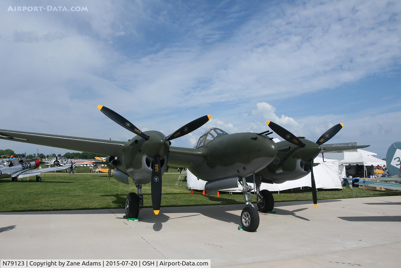N79123, 1945 Lockheed P-38L-5 Lightning C/N 422-8235, 2015 EAA AirVenture - Oshkosh, Wisconsin