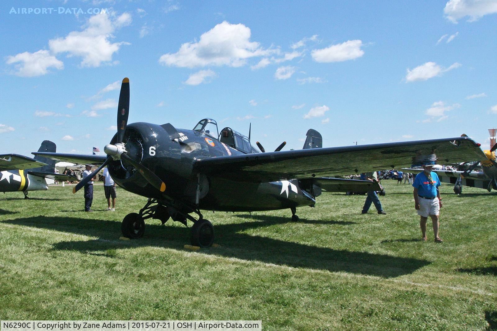 N6290C, 1945 General Motors (Grumman) FM-2 Wildcat C/N 5804, 2015 - EAA AirVenture - Oshkosh Wisconsin.