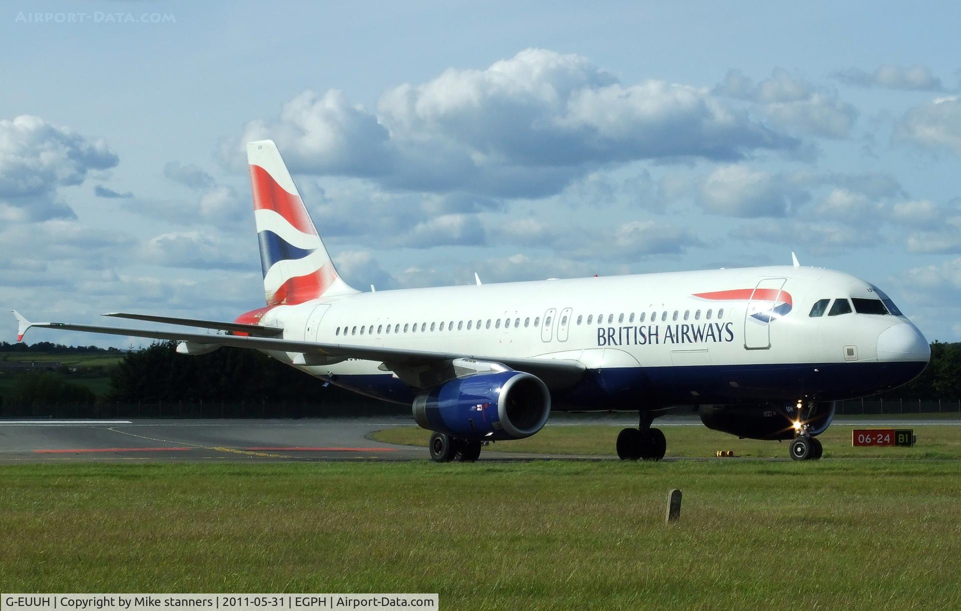 G-EUUH, 2002 Airbus A320-232 C/N 1665, BA A320 Arrives from LHR