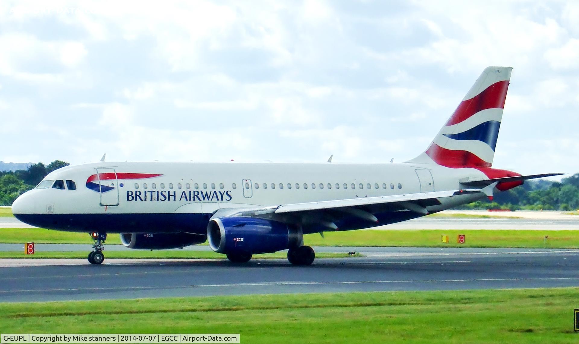 G-EUPL, 2000 Airbus A319-131 C/N 1239, SHT2J Arrives frm LHR