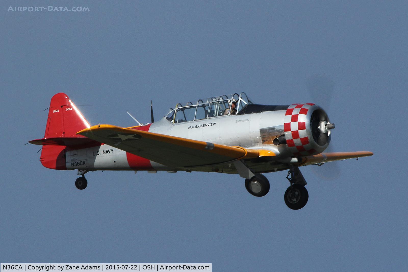 N36CA, North American AT-6D Texan C/N 88-10677, 2015 - EAA AirVenture - Oshkosh Wisconsin.