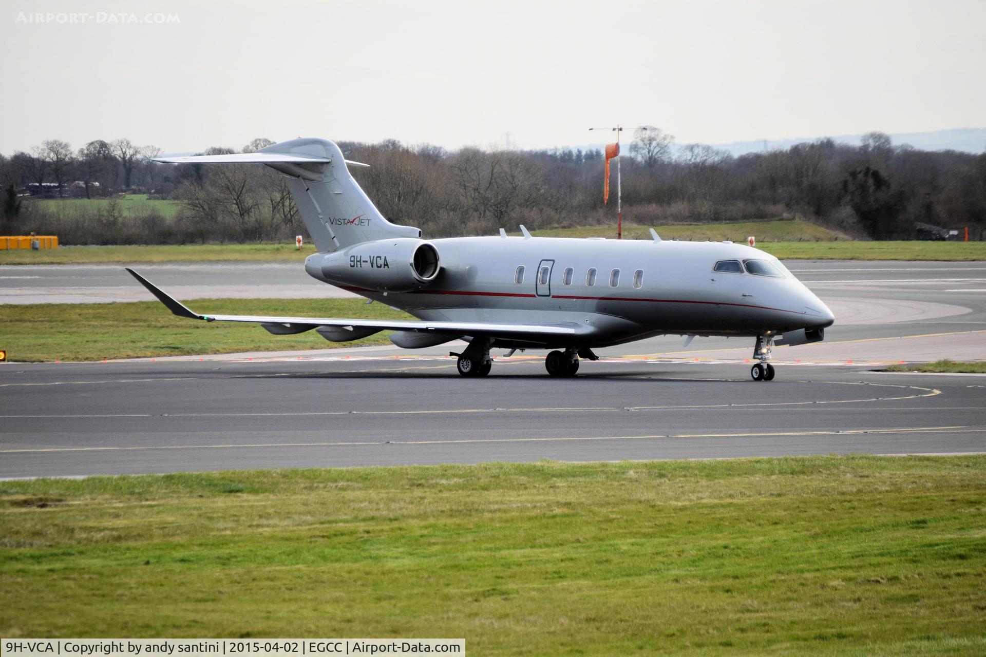 9H-VCA, 2014 Bombardier Challenger 350 (BD-100-1A10) C/N 20513, just left runway 23R