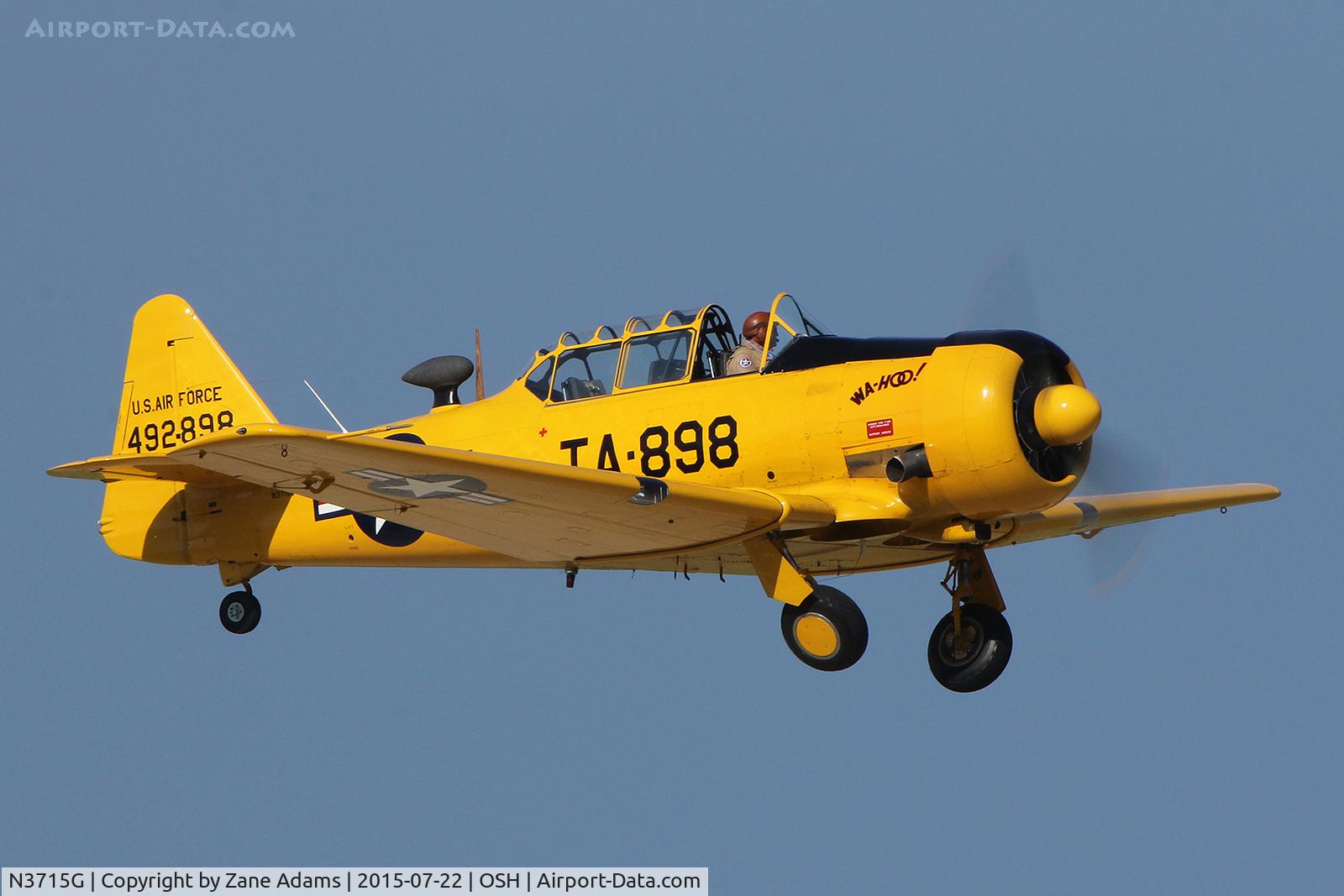 N3715G, 1949 North American AT-6G Texan C/N 168-2 (49-2898), 2015 - EAA AirVenture - Oshkosh Wisconsin.