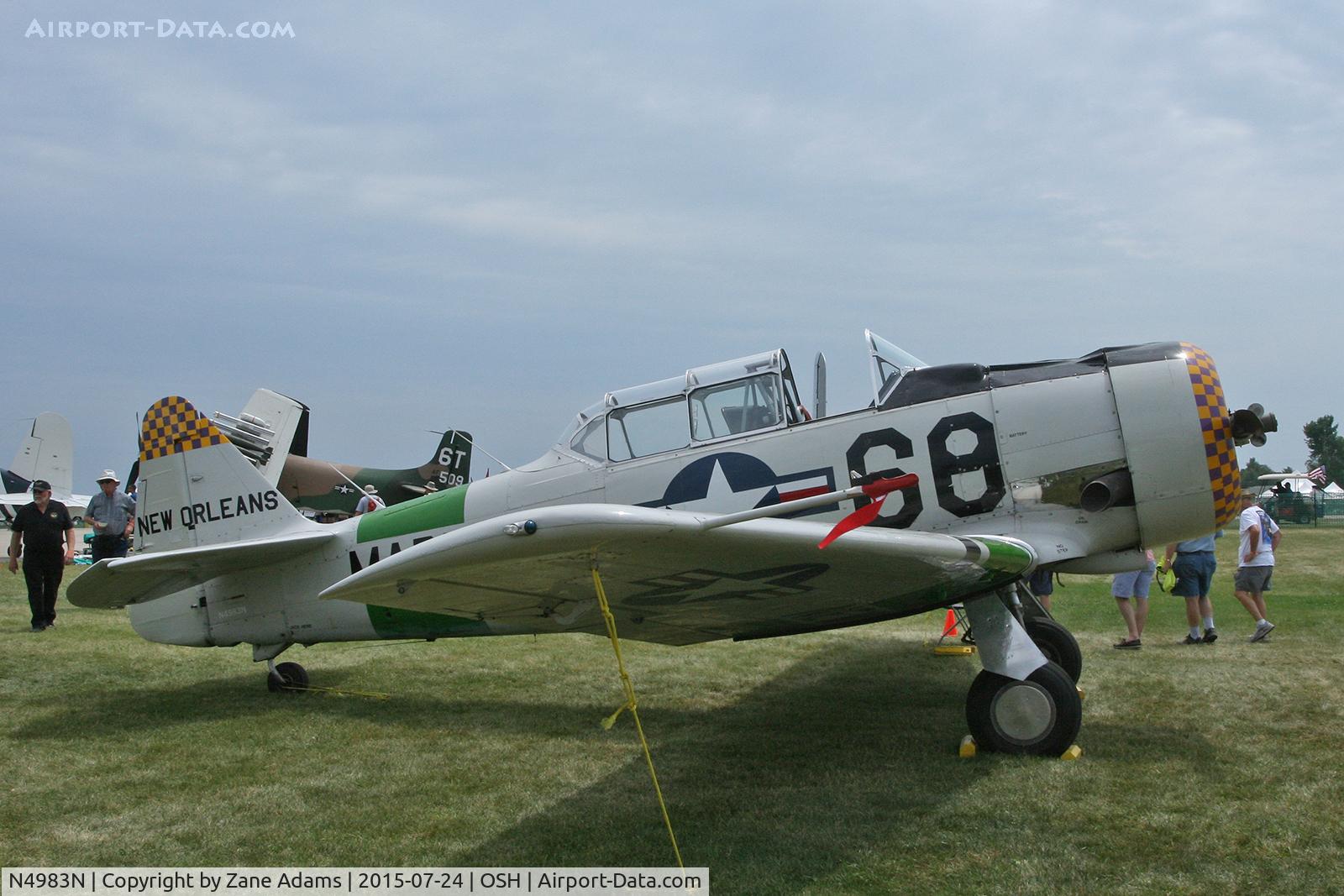 N4983N, 1957 North American AT-6D Texan C/N 121-42175 (44-81453), 2015 - EAA AirVenture - Oshkosh Wisconsin.