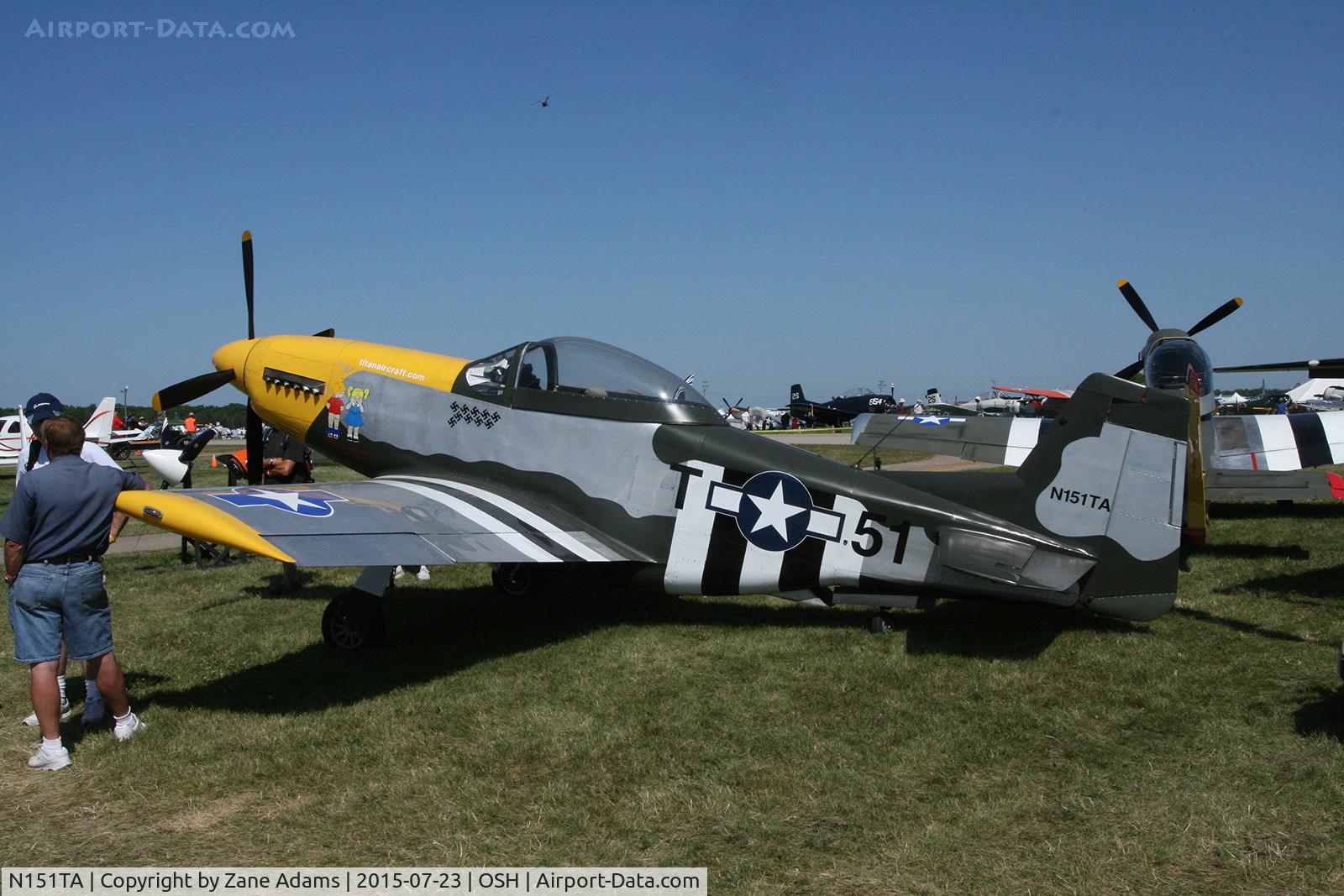 N151TA, Titan T-51 Mustang C/N M04SV6SOHK0027, 2015 EAA AirVenture - Oshkosh Wisconsin