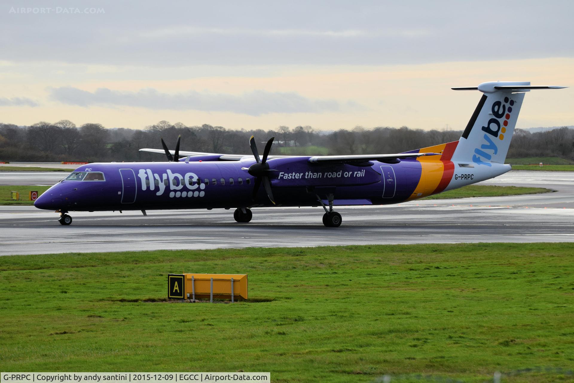 G-PRPC, 2010 Bombardier DHC-8-402 Dash 8 C/N 4338, taxing to the gate photo taken from the [AVP]