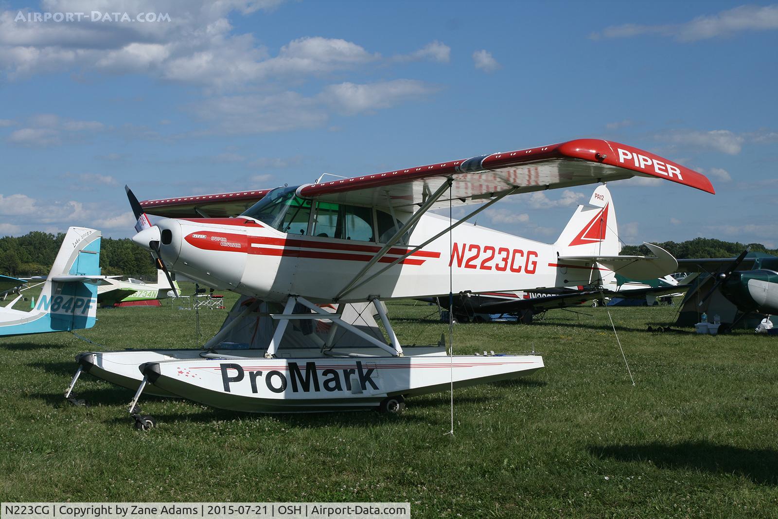 N223CG, 1947 Piper PA-12 Super Cruiser C/N 12-2480, 2015 EAA AirVenture - Oshkosh Wisconsin