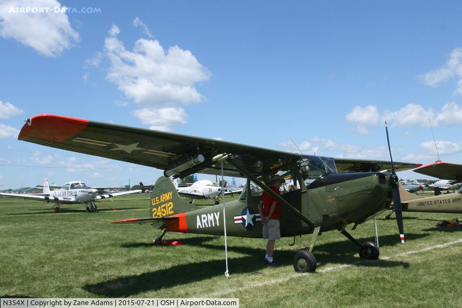 N354X, 1957 Cessna L-19E Bird Dog C/N 24512, 2015 EAA AirVenture - Oshkosh Wisconsin