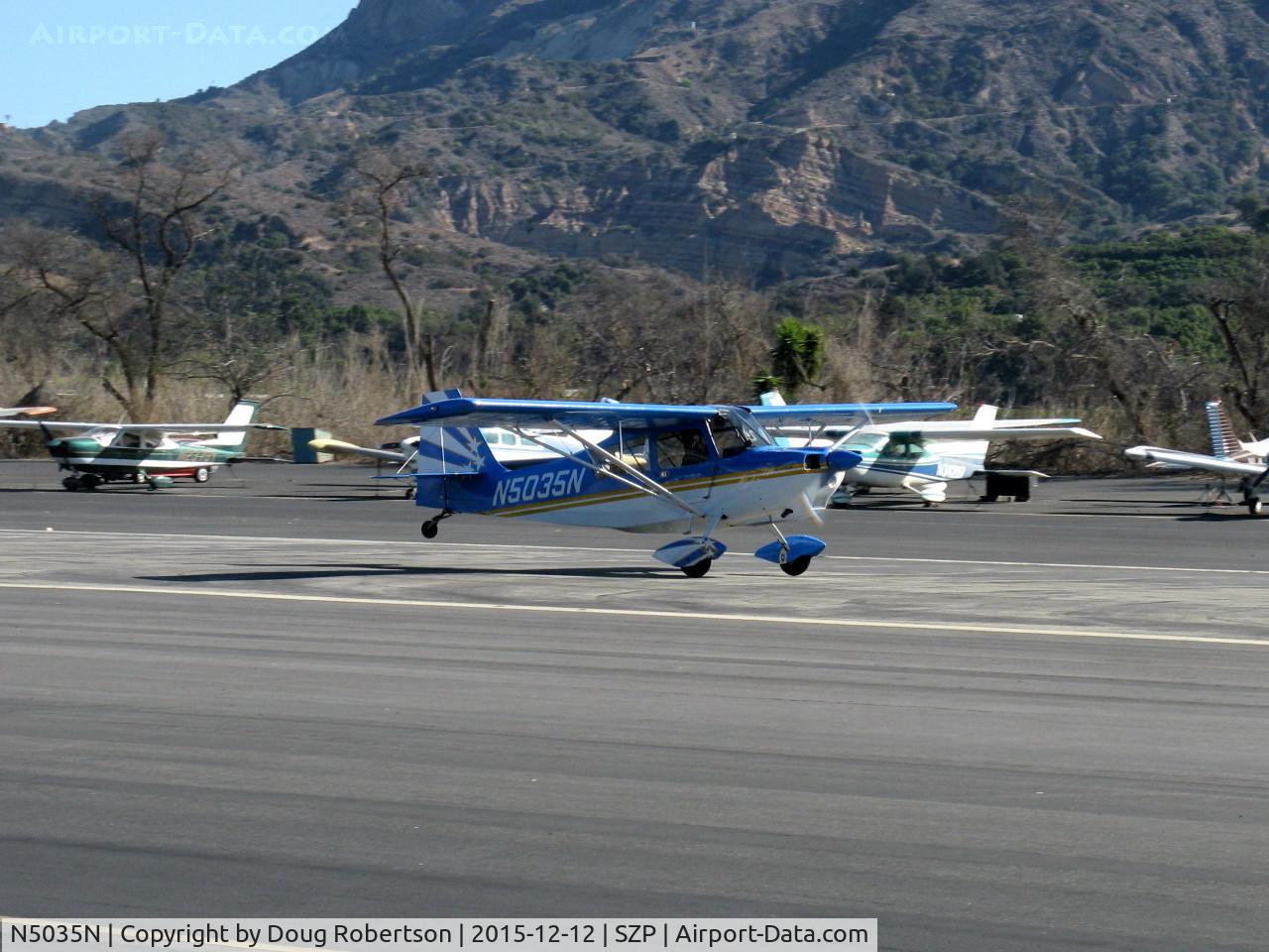 N5035N, 1978 Bellanca 8KCAB Decathlon C/N 470-79, 1978 Bellanca 8KCAB DECATHLON, Lycoming AEIO-320 150 Hp, takeoff roll Rwy 22