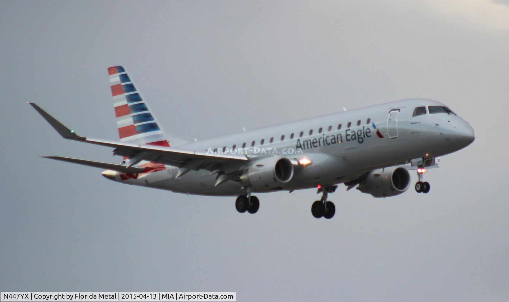N447YX, 2015 Embraer 175LR (ERJ-170-200LR) C/N 17000463, American Eagle