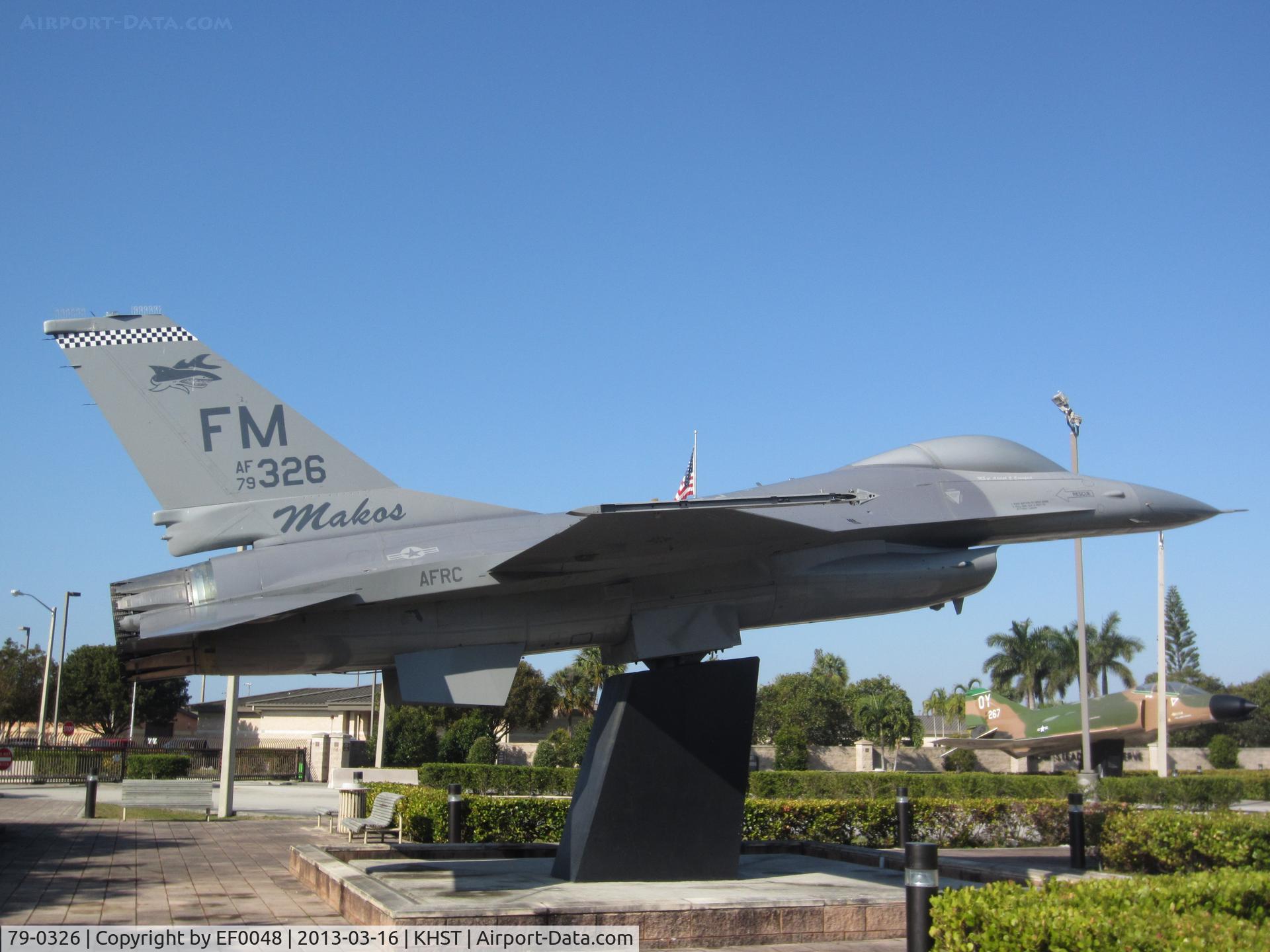 79-0326, 1979 General Dynamics F-16A Fighting Falcon C/N 61-111, Homstead Gateguard