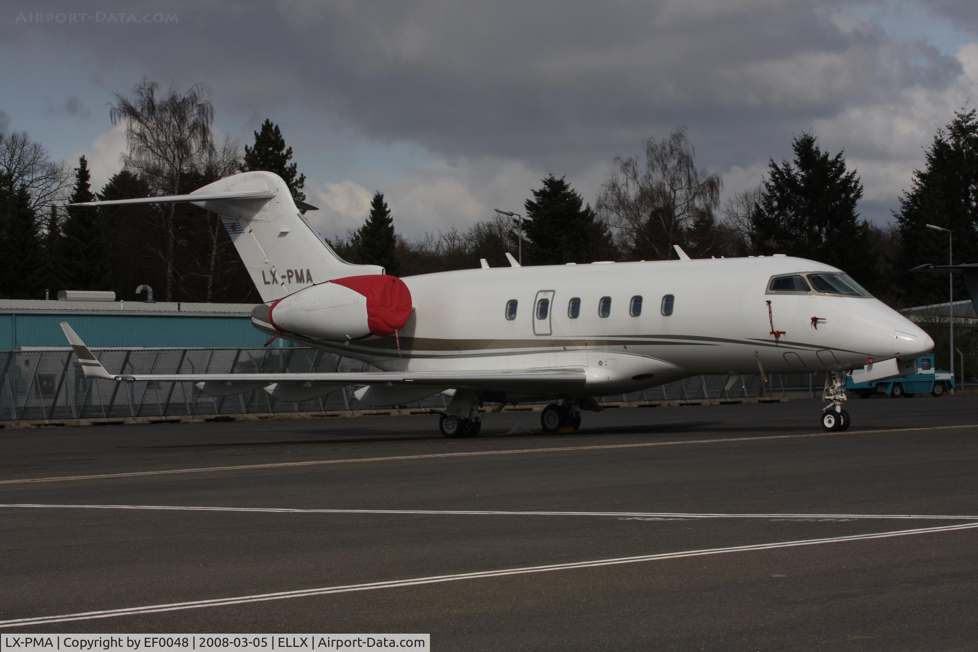LX-PMA, 2006 Bombardier Challenger 300 (BD-100-1A10) C/N 20097, when still with premiar