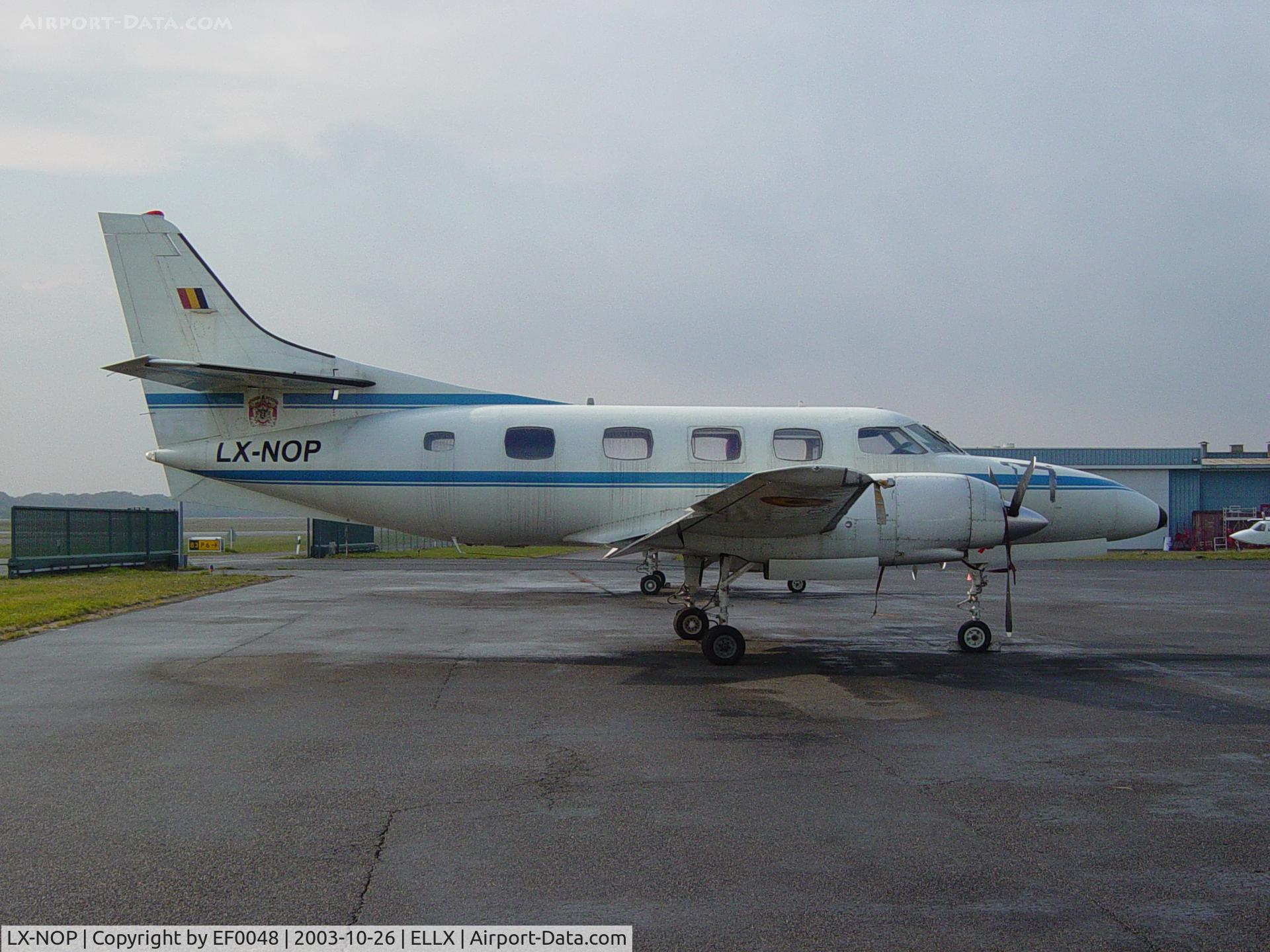 LX-NOP, 1975 Swearingen SA-226T Merlin IIIA C/N T-259, ex Belg AF