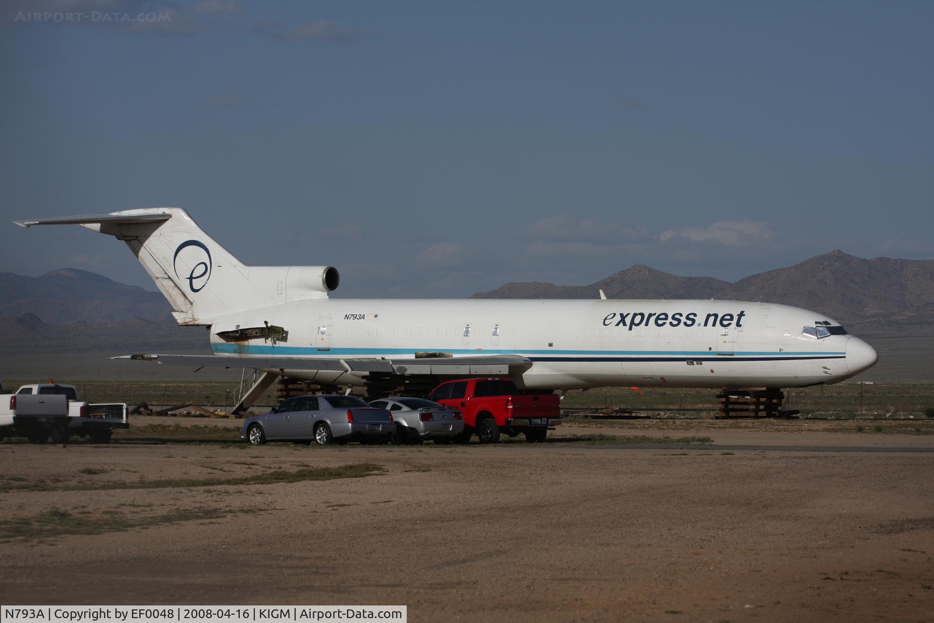 N793A, 1973 Boeing 727-227 C/N 20774, scraped Kingman AZ