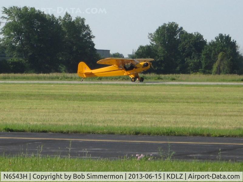 N6543H, 1946 Piper J3C-65 Cub C/N 19735, EAA Fly-in at Delaware, Ohio