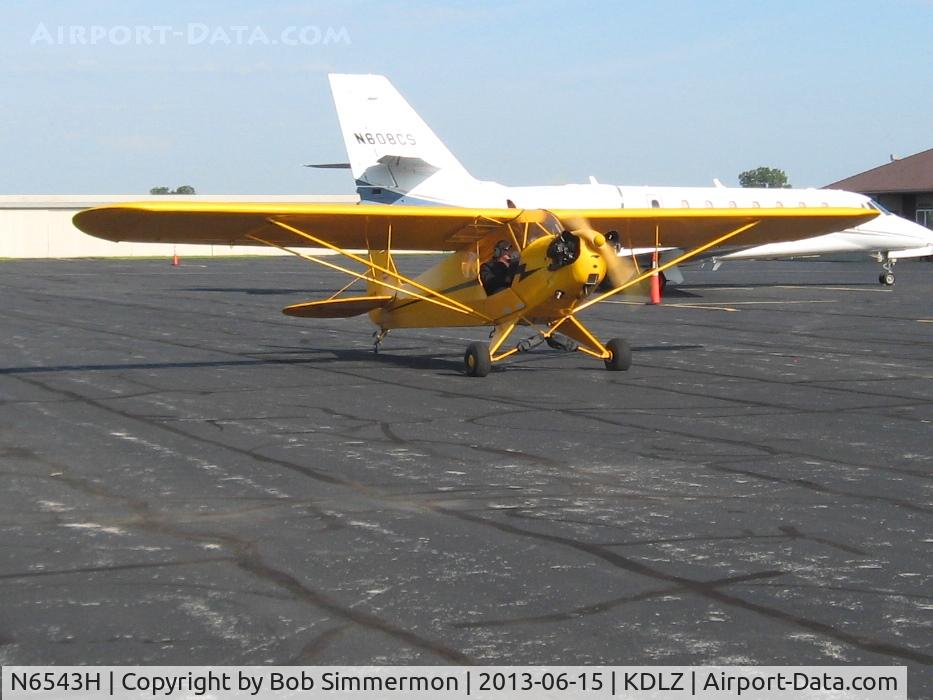 N6543H, 1946 Piper J3C-65 Cub C/N 19735, EAA Fly-in at Delaware, Ohio
