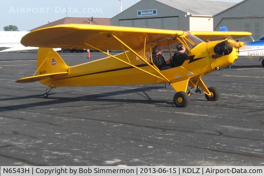 N6543H, 1946 Piper J3C-65 Cub C/N 19735, EAA Fly-in at Delaware, Ohio