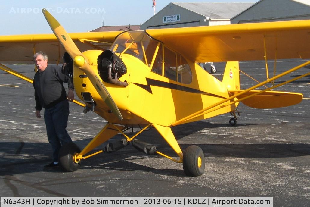 N6543H, 1946 Piper J3C-65 Cub C/N 19735, EAA Fly-in at Delaware, Ohio