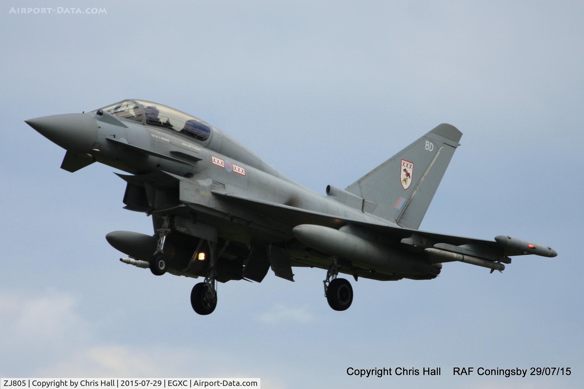 ZJ805, 2004 Eurofighter EF-2000 Typhoon T1 C/N 0019/BT006, RAF 29(R) Sqn