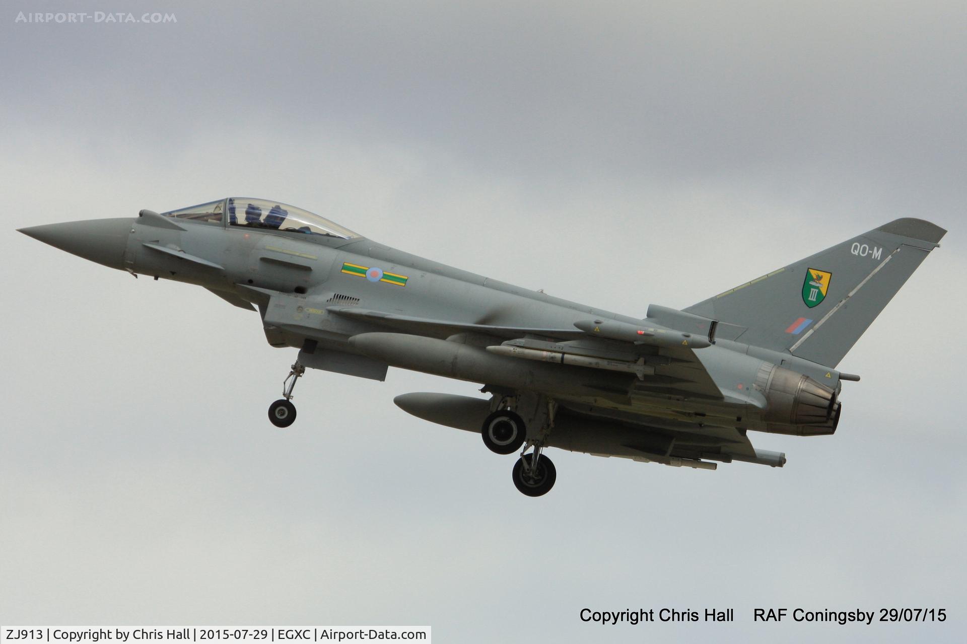 ZJ913, 2004 Eurofighter EF-2000 Typhoon FGR4 C/N 0047/BS004, RAF 3(F) Sqn