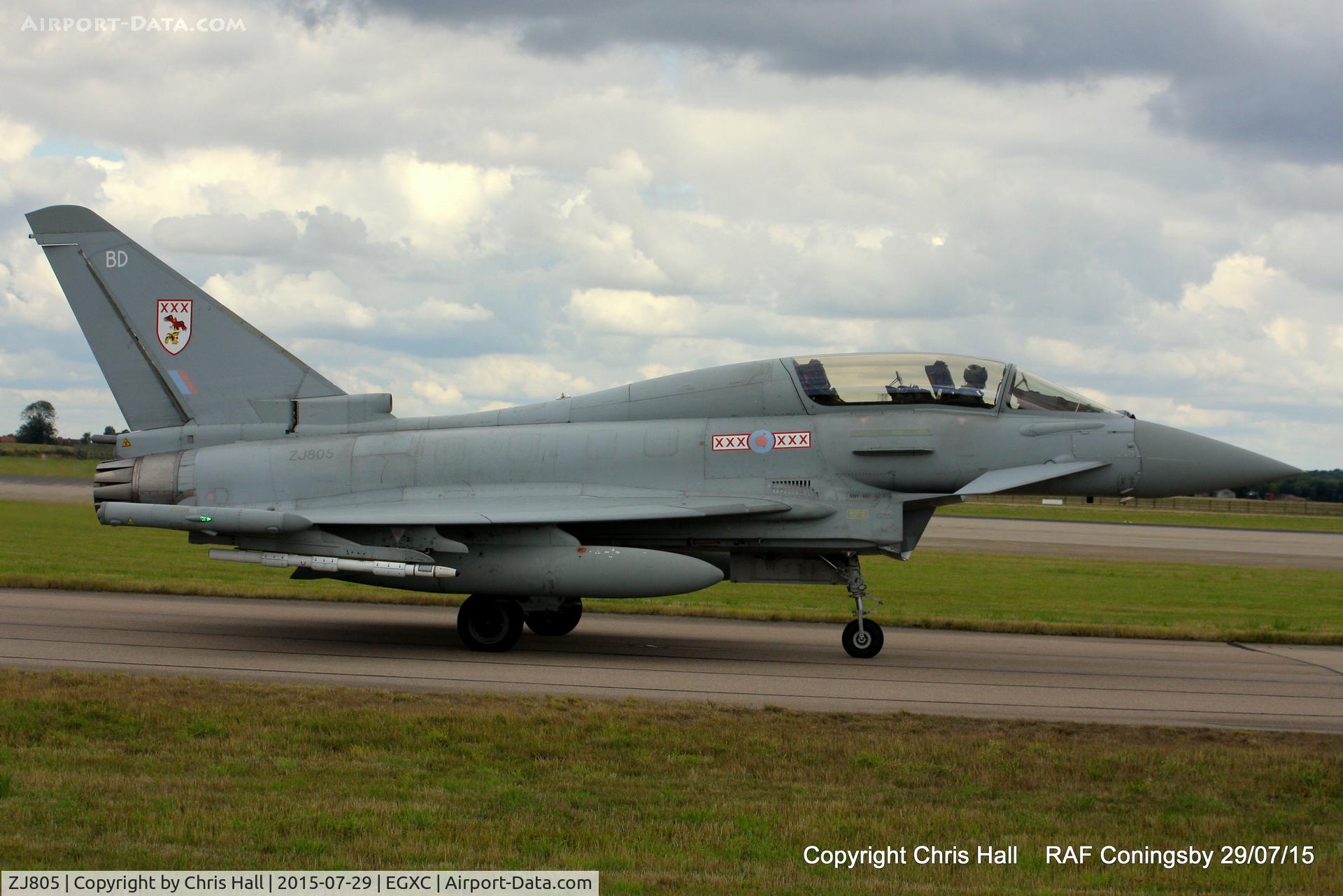 ZJ805, 2004 Eurofighter EF-2000 Typhoon T1 C/N 0019/BT006, RAF 29(R) Sqn