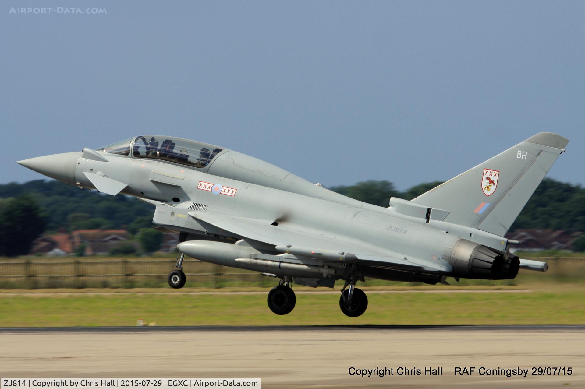 ZJ814, Eurofighter EF-2000 Typhoon T3 C/N 0113/BT015, RAF 29(R)Sqn