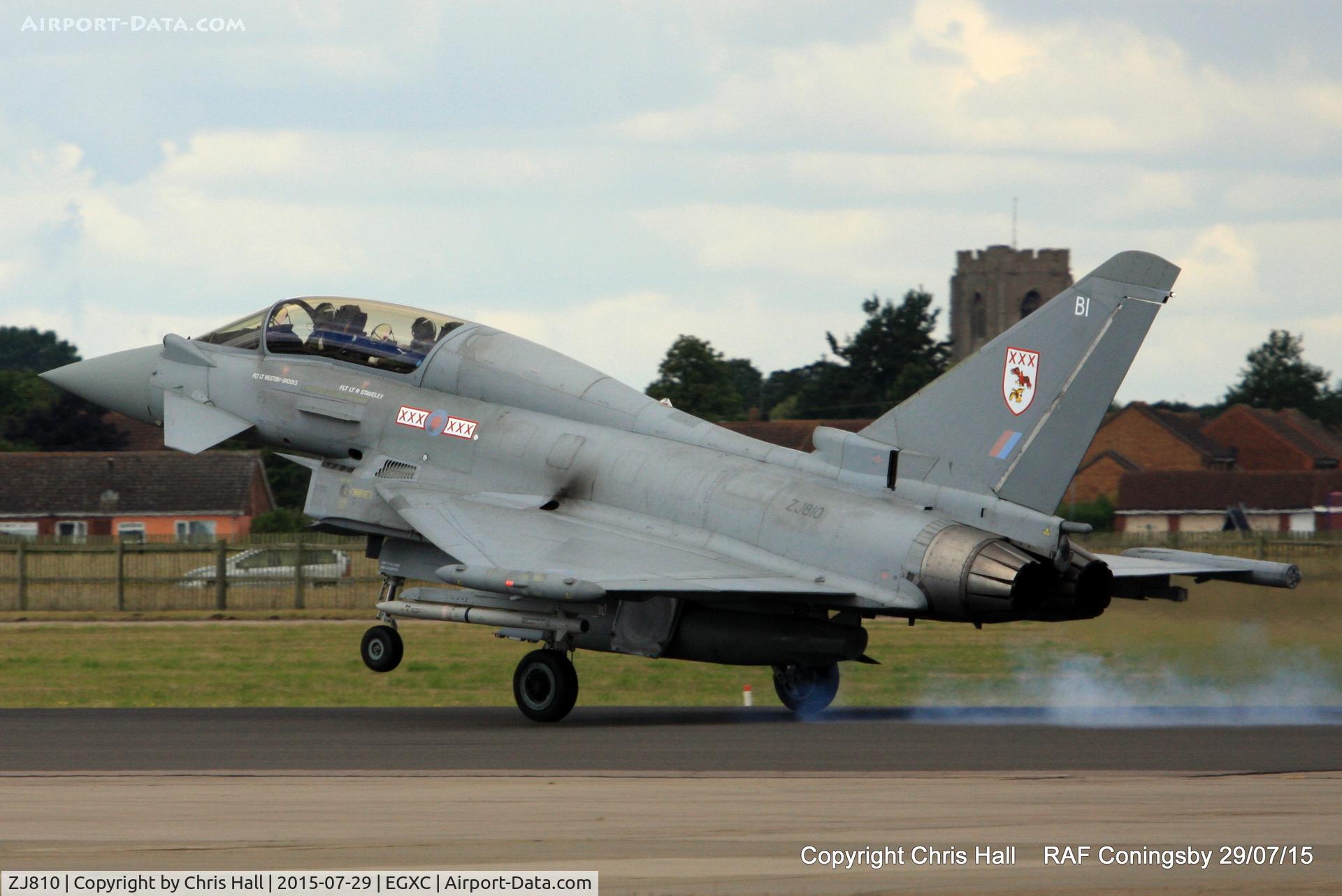 ZJ810, Eurofighter EF-2000 Typhoon T1 C/N 0033/BT011, RAF 29(R) Sqn