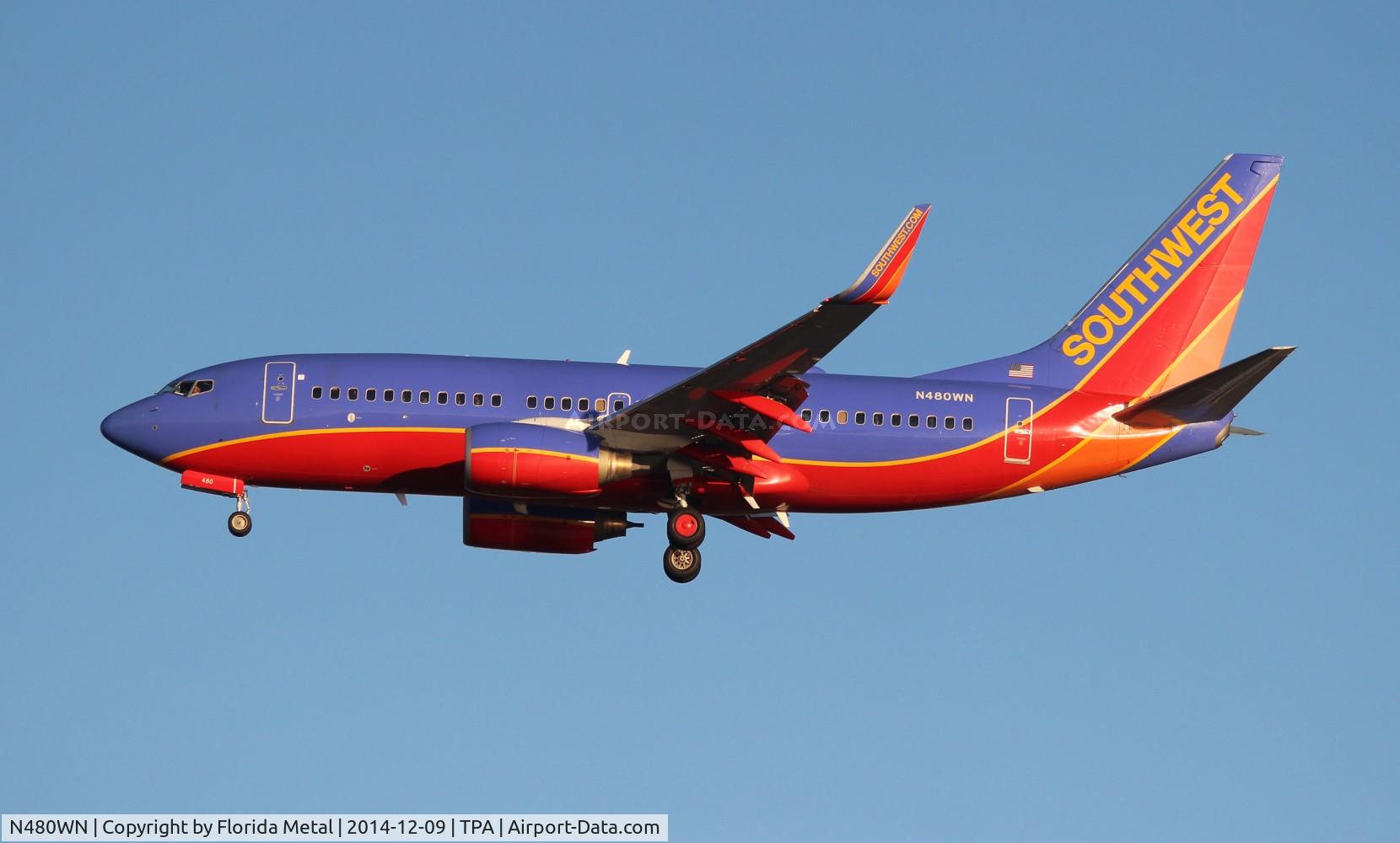 N480WN, 2004 Boeing 737-7H4 C/N 33998, Southwest