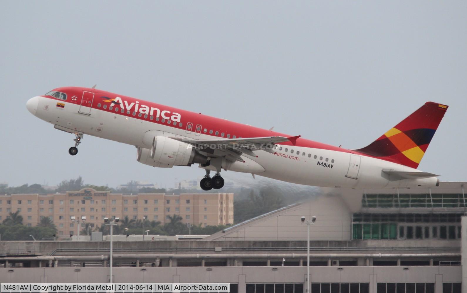 N481AV, Airbus A320-214 C/N 4381, Avianca