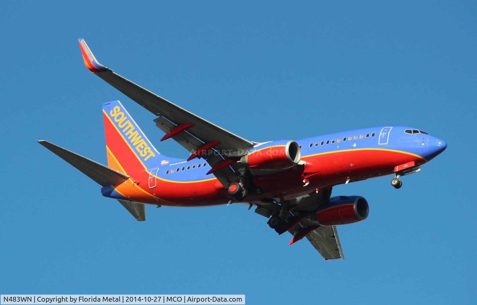 N483WN, 2004 Boeing 737-7H4 C/N 32472, Southwest