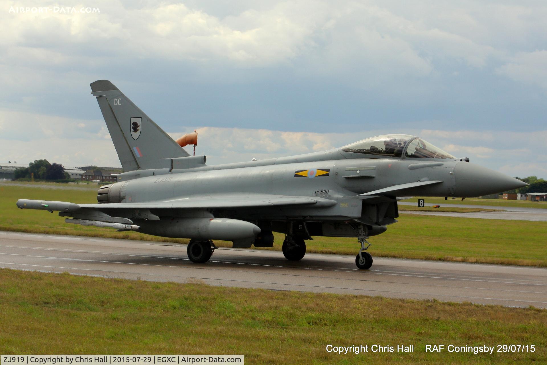 ZJ919, 2006 Eurofighter EF-2000 Typhoon FGR4 C/N 0064/BS010, RAF 11(F) Sqn