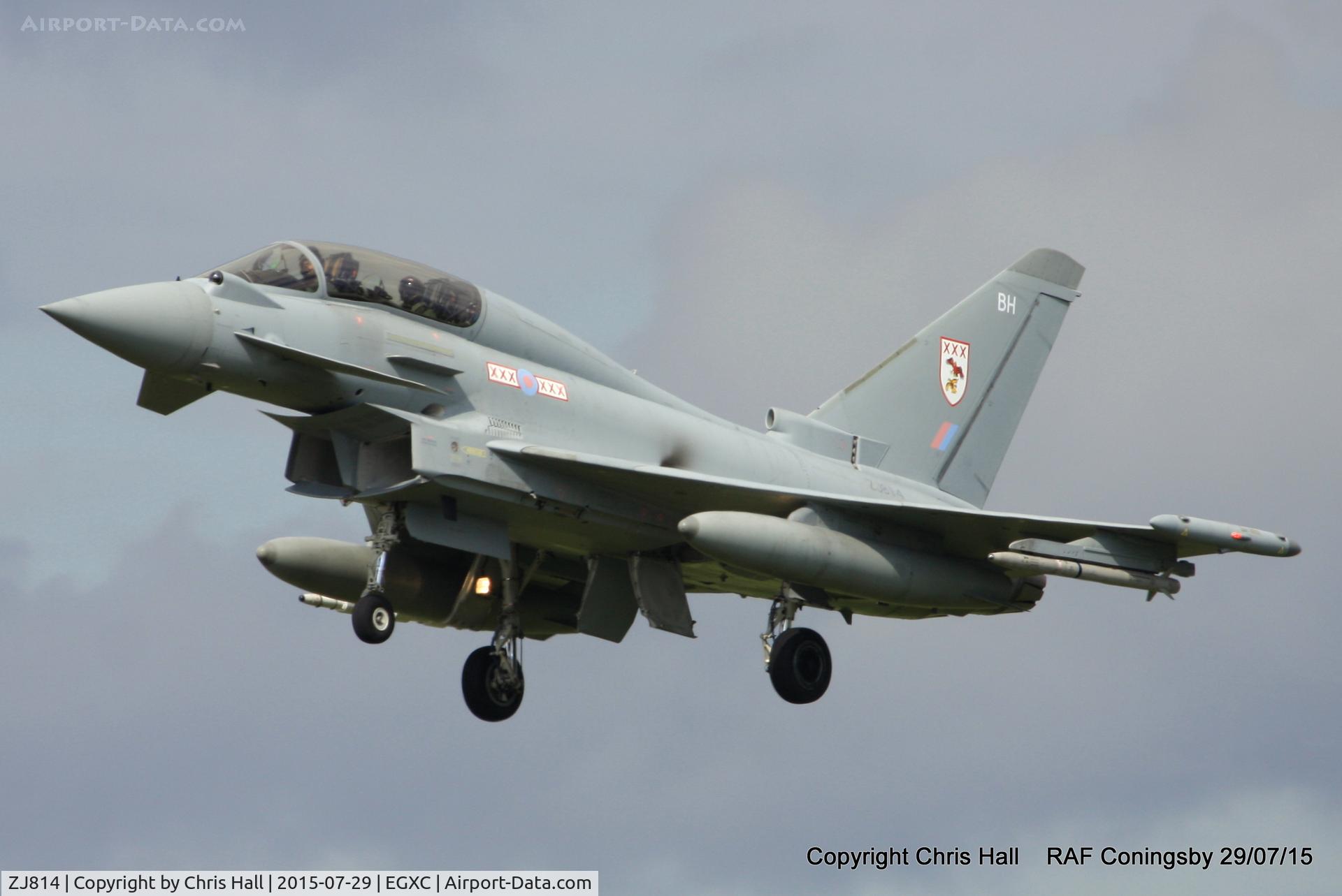 ZJ814, Eurofighter EF-2000 Typhoon T3 C/N 0113/BT015, RAF 29(R)Sqn