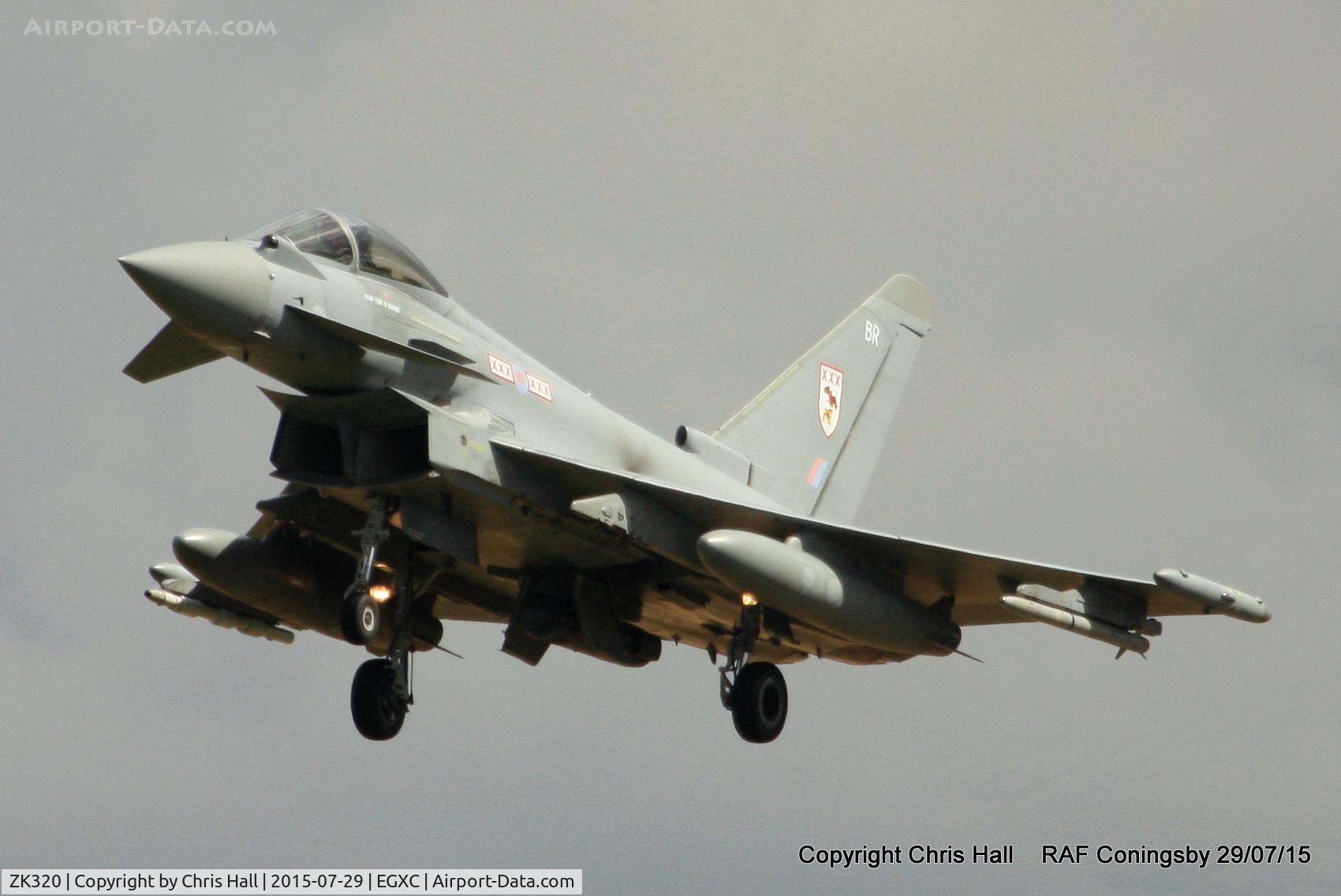 ZK320, 2011 Eurofighter EF-2000 Typhoon FGR4 C/N BS081/312, RAF 29(R)Sqn