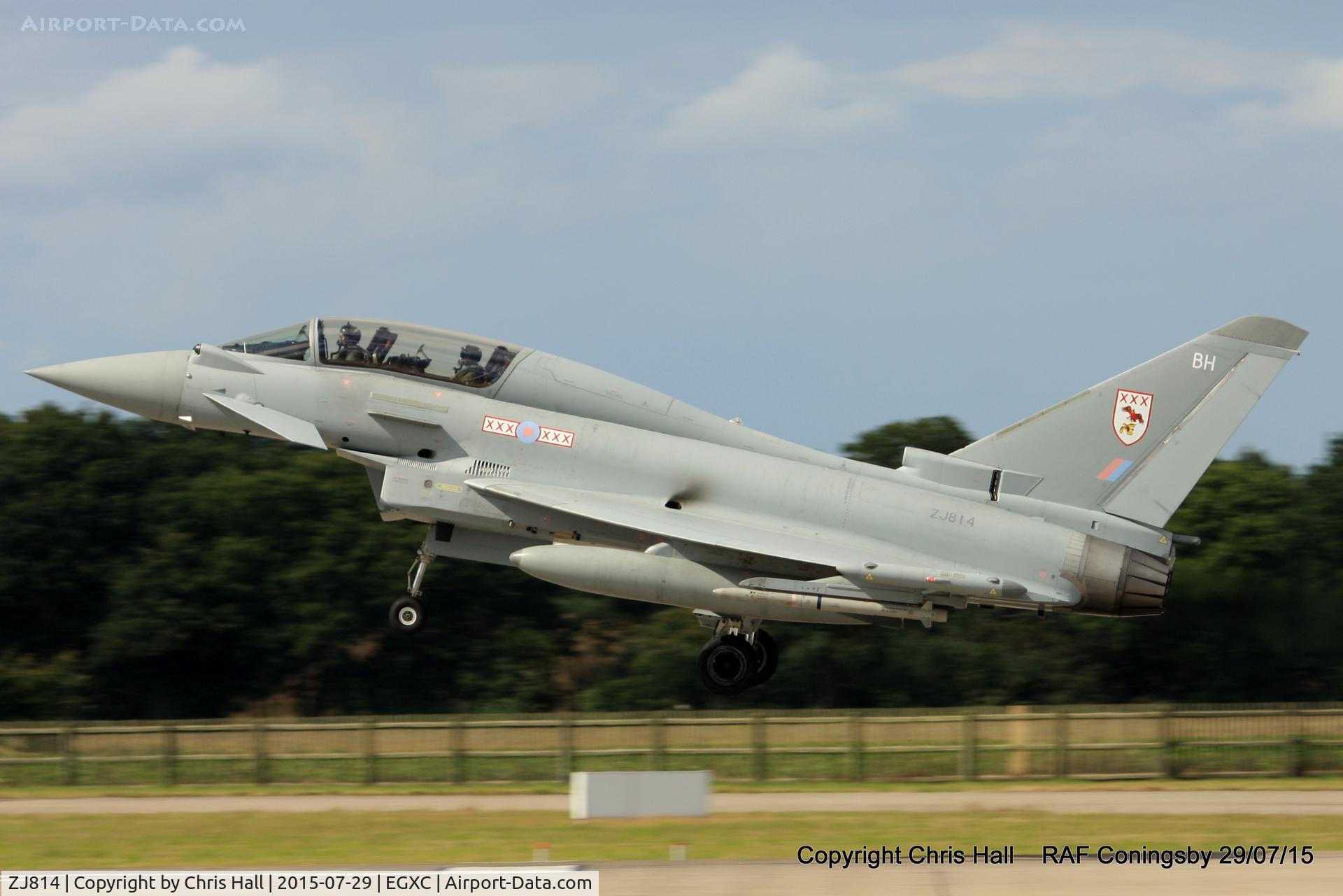 ZJ814, Eurofighter EF-2000 Typhoon T3 C/N 0113/BT015, RAF 29(R)Sqn