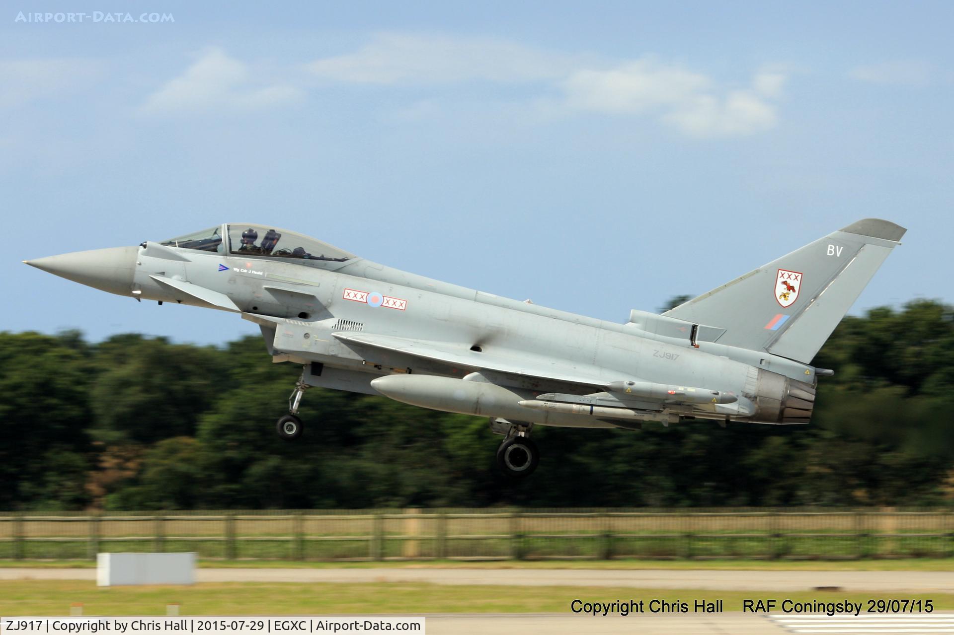 ZJ917, 2005 Eurofighter EF-2000 Typhoon FGR4 C/N 0059/BS008, RAF 29(R) Sqn