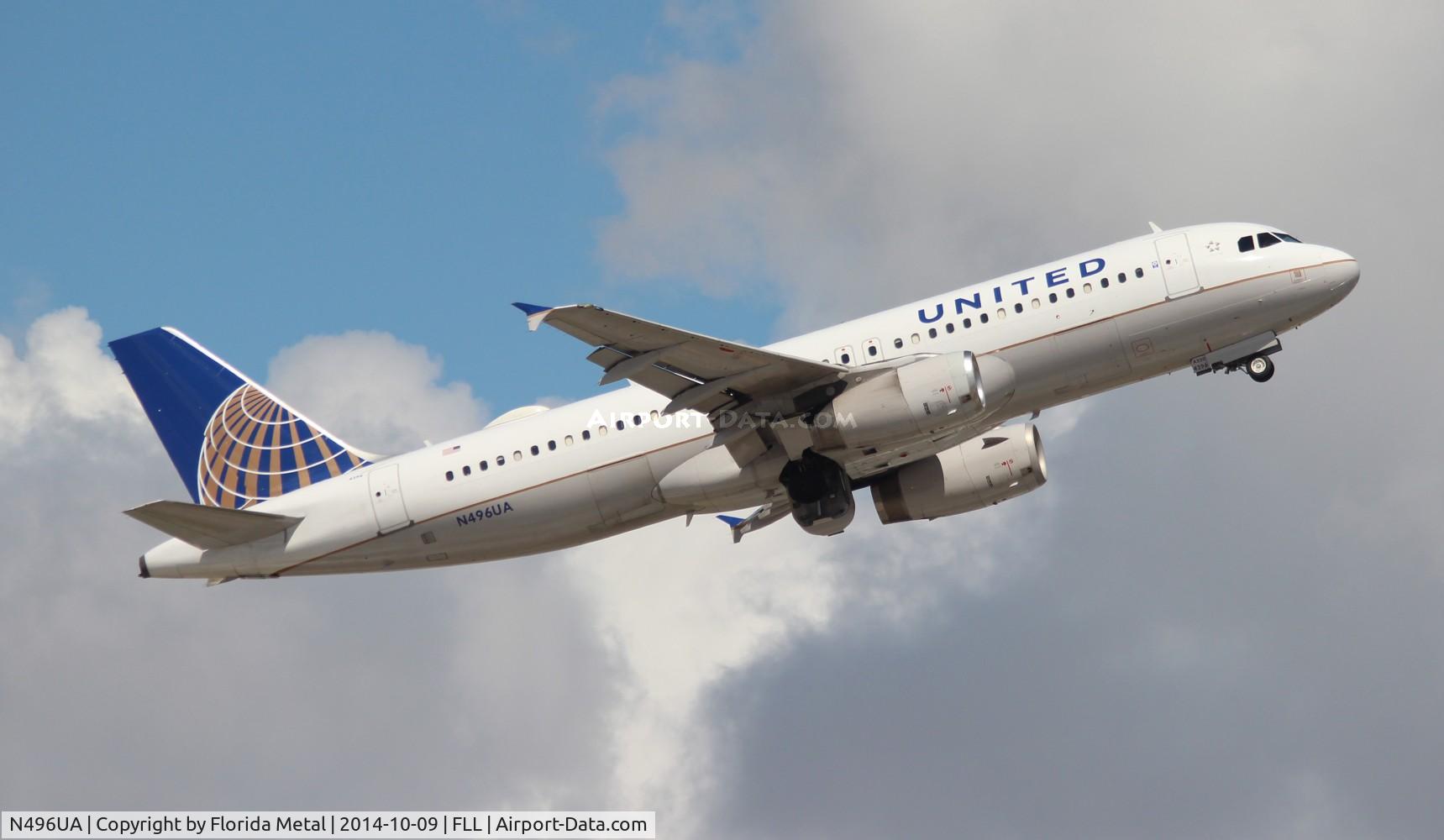 N496UA, 2002 Airbus A320-232 C/N 1845, United