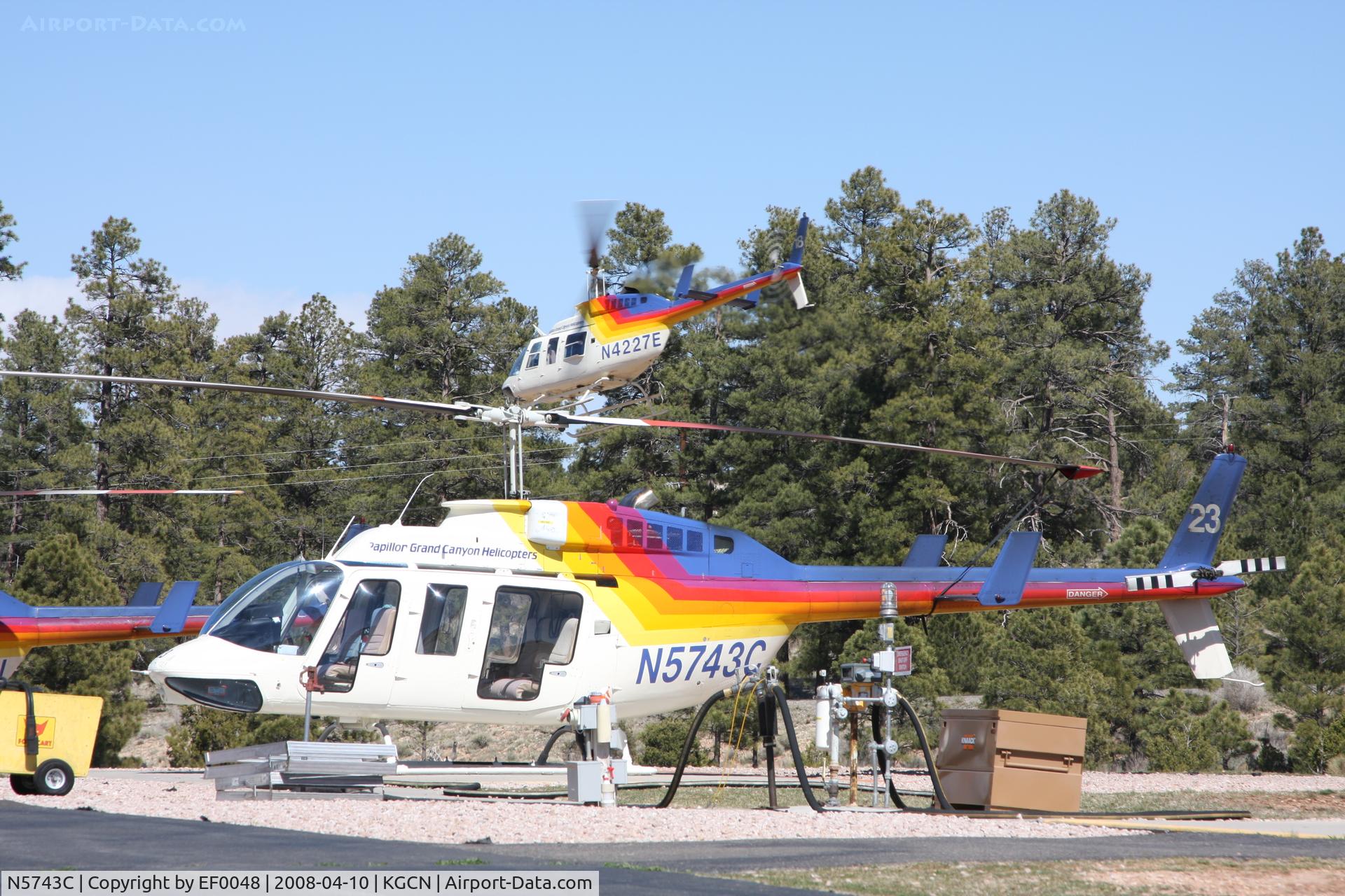 N5743C, 1980 Bell 206L-1 LongRanger II C/N 45474, grand canyon tourist flights