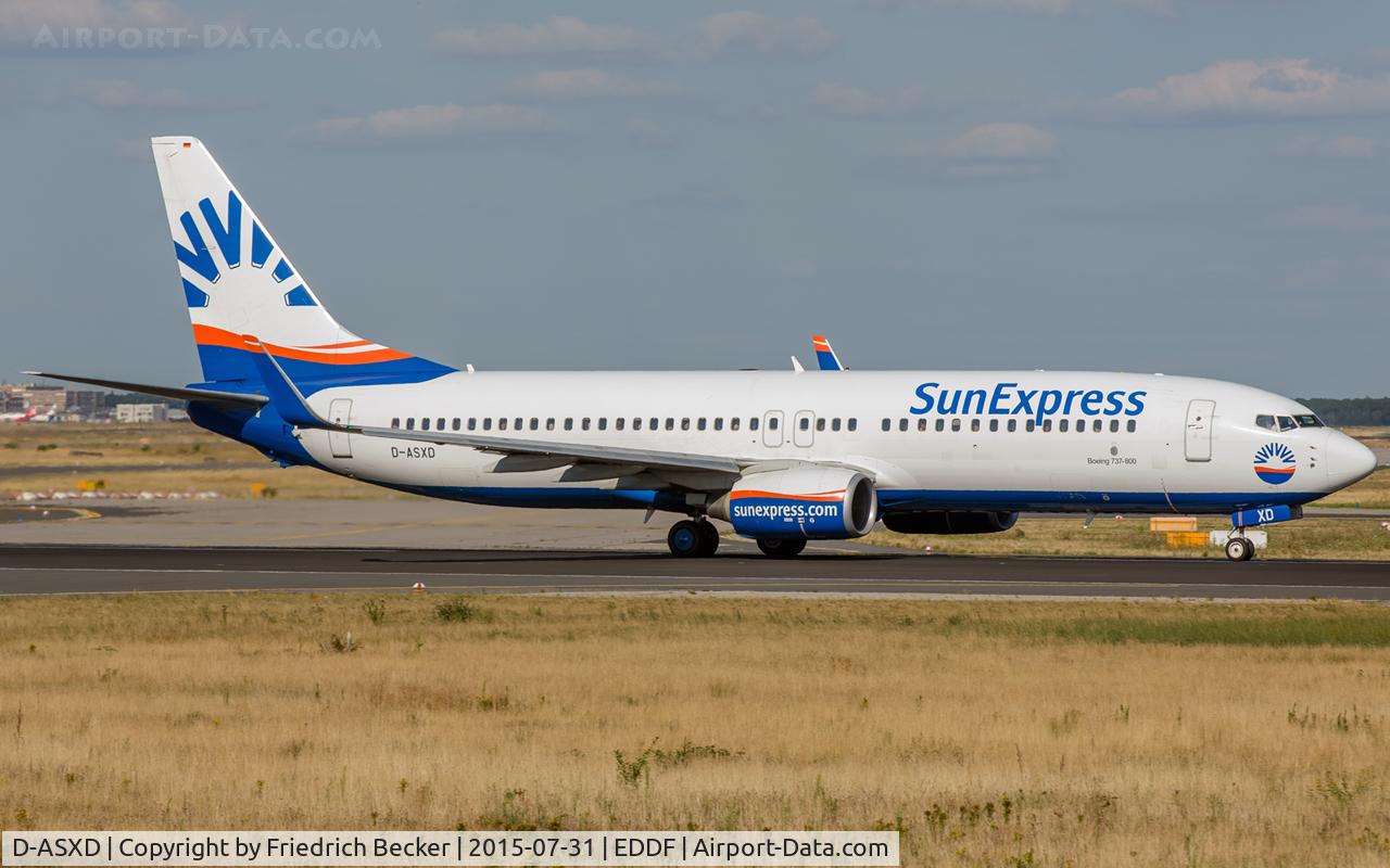 D-ASXD, 2004 Boeing 737-8AS C/N 33562, departure via RW18W