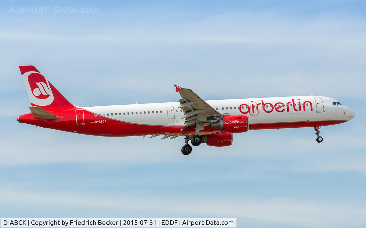 D-ABCK, 2011 Airbus A321-211 C/N 5133, on final RW07R