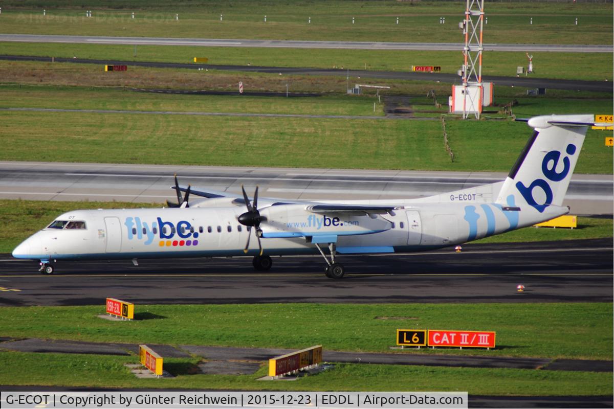 G-ECOT, 2009 De Havilland Canada DHC-8-402Q Dash 8 C/N 4251, Arriving
