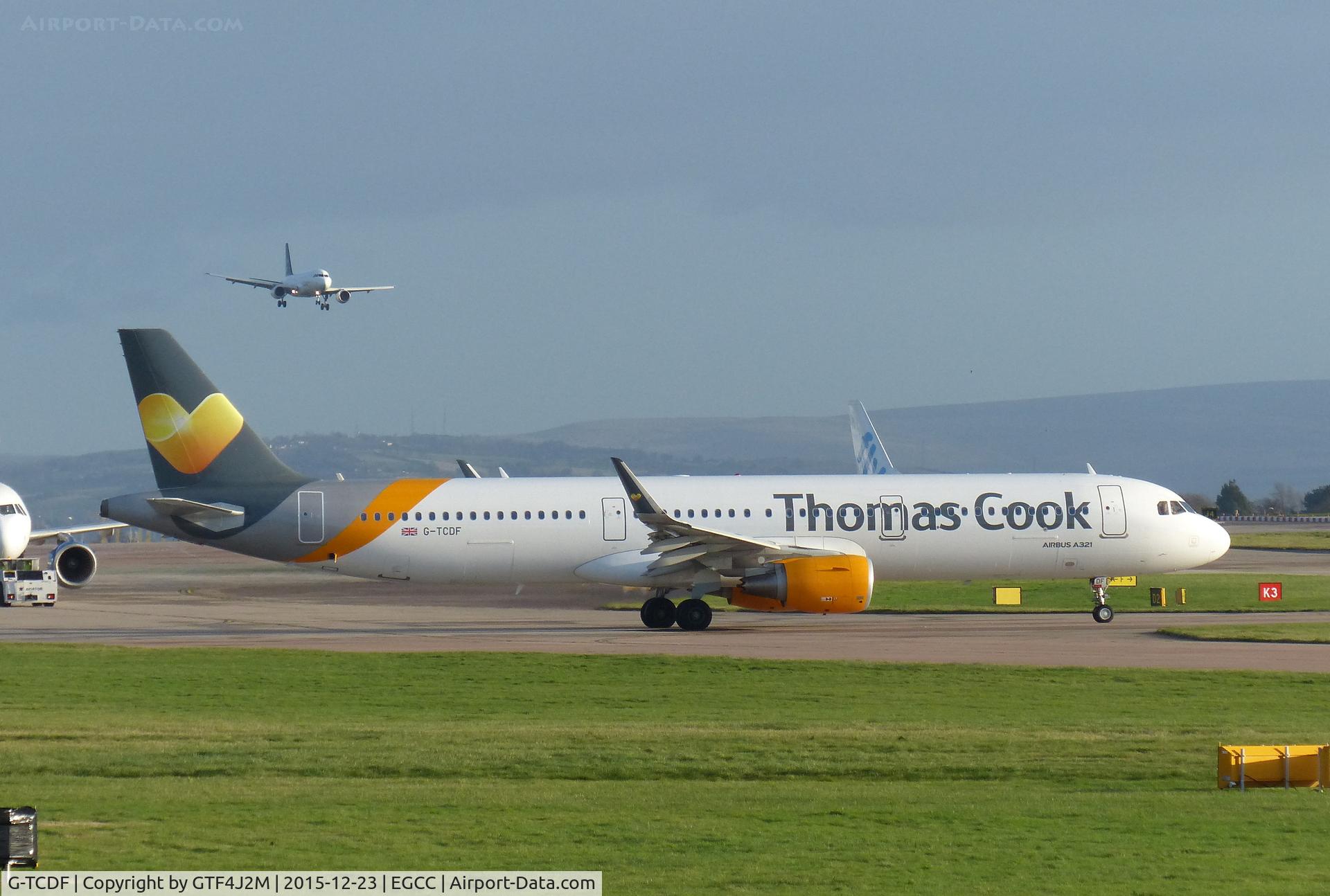 G-TCDF, 2014 Airbus A321-211 C/N 6114, G-TCDF at Manchester 23.12.15