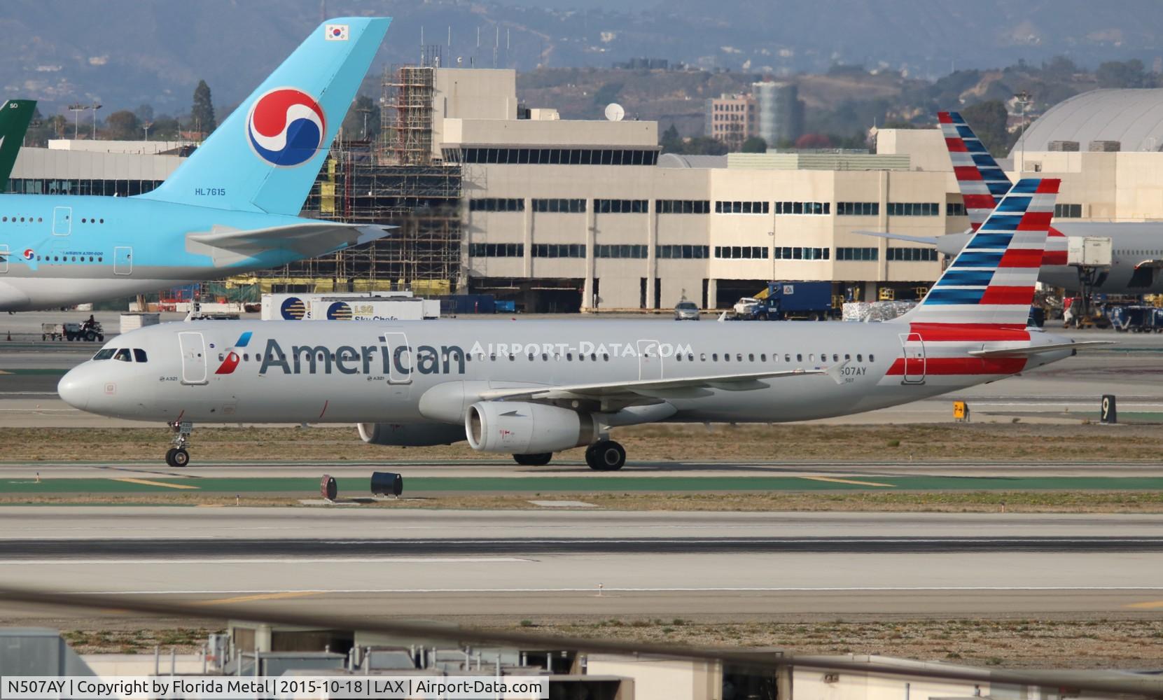 N507AY, 2008 Airbus A321-231 C/N 3712, American