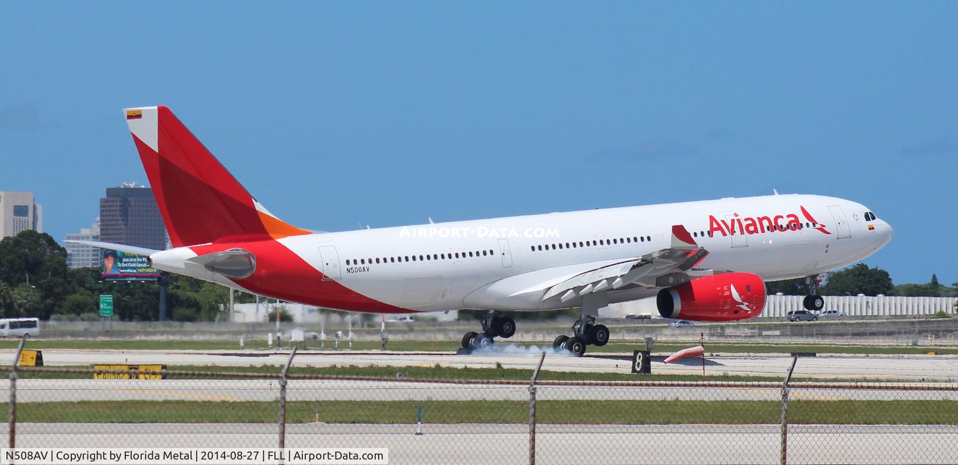 N508AV, 2014 Airbus A330-243 C/N 1508, Avianca A330-200