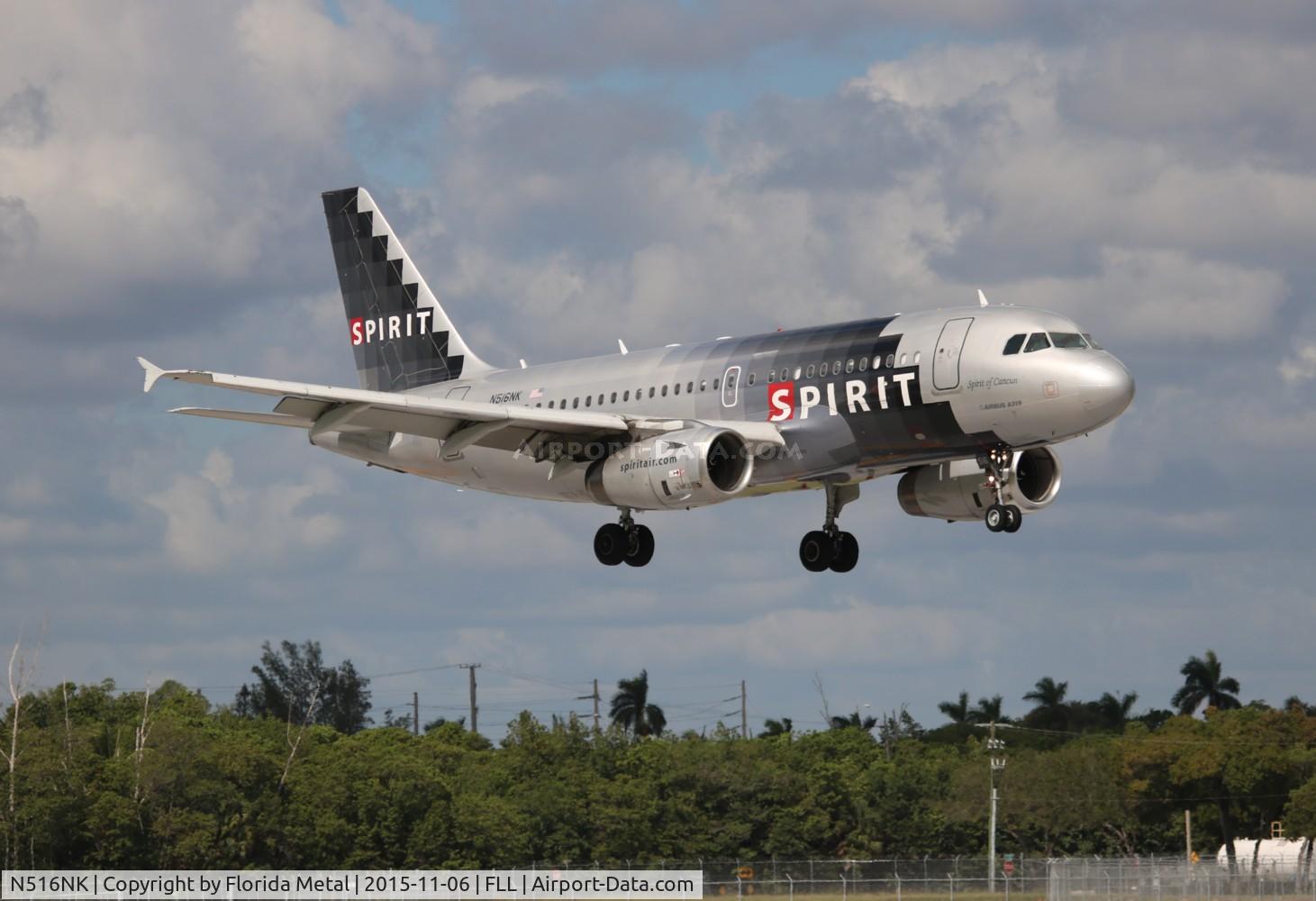 N516NK, 2006 Airbus A319-132 C/N 2704, Spirit