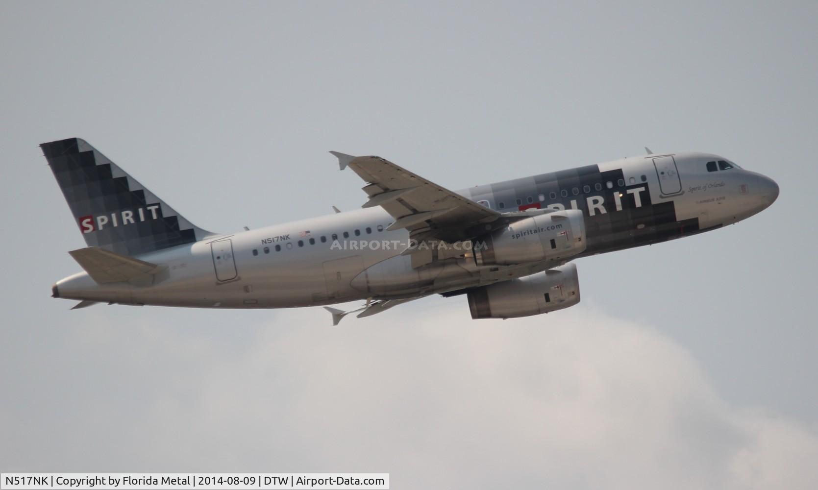 N517NK, 2006 Airbus A319-132 C/N 2711, Spirit