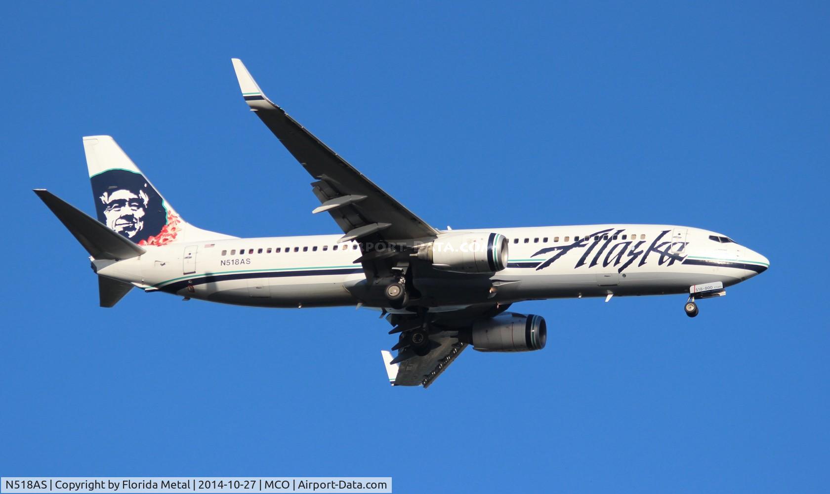 N518AS, 2008 Boeing 737-890 C/N 35693, Alaska