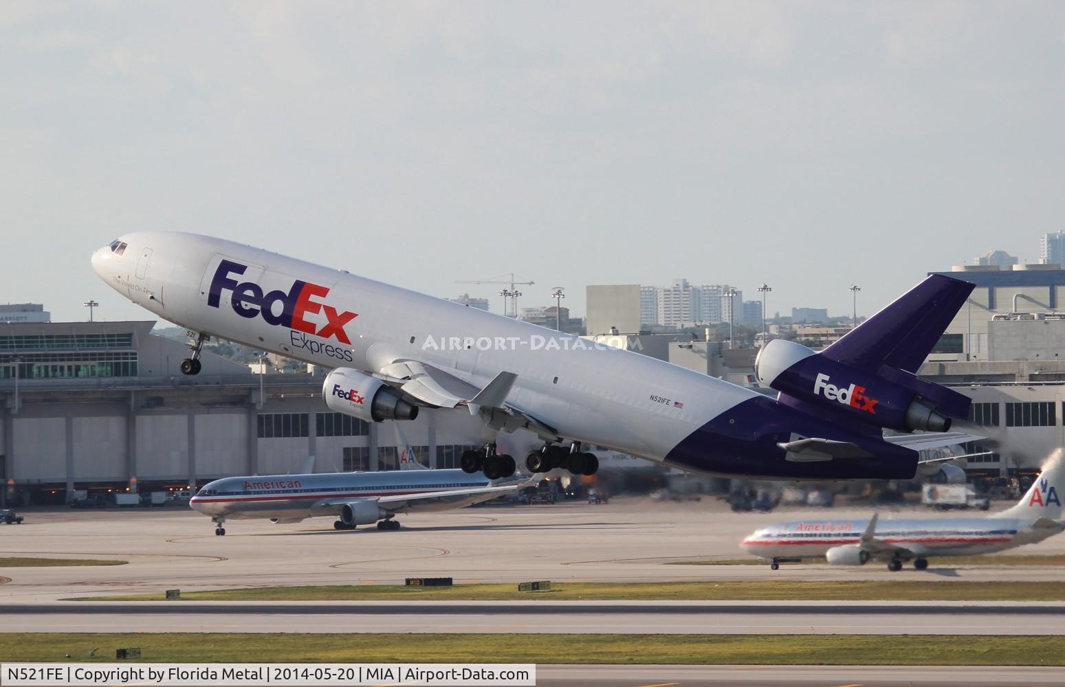 N521FE, 1992 McDonnell Douglas MD-11F C/N 48478, Fed Ex