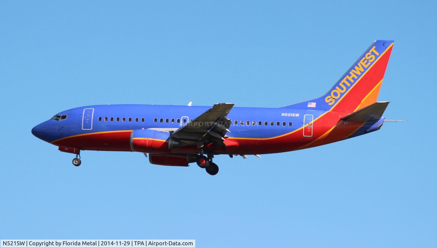 N521SW, 1991 Boeing 737-5H4 C/N 25320, Southwest
