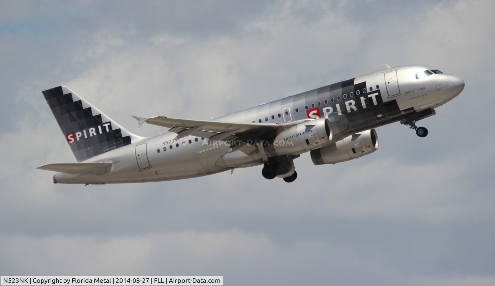 N523NK, 2006 Airbus A319-132 C/N 2898, Spirit